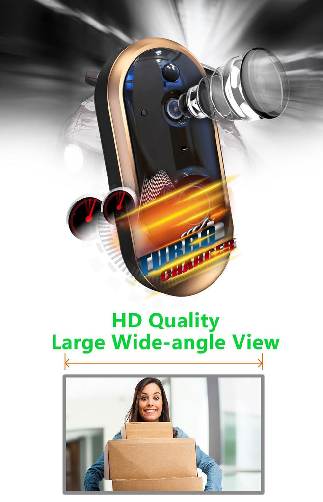 720P Smart WIFI Security Doorbell with Visual Recording Night Vision PIR Motion Detection Low Power Consumption Phone APP Remote - Paule & Angels