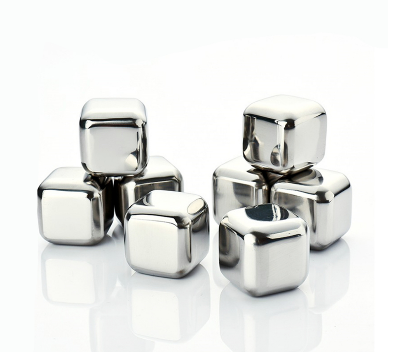 stainless steel ice cube