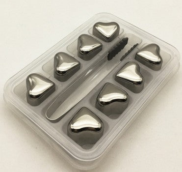 stainless steel ice cube