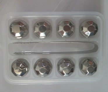 Image of stainless steel ice cube