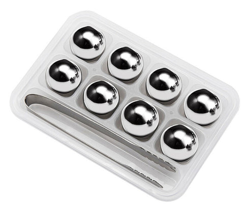 Image of stainless steel ice cube