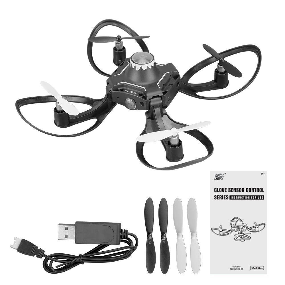 Folding drone gesture control aerial photography four-axis aircraft body sense gravity induction remote control aircraft - Paule & Angels