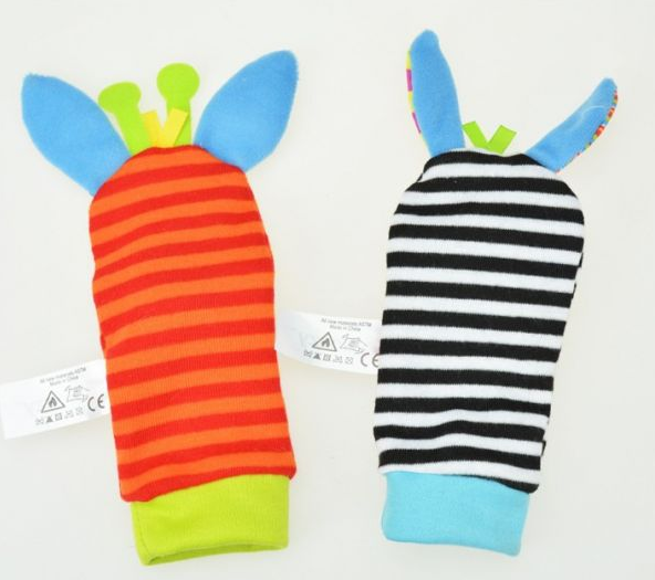 Baby Infant Toy Soft Socks Handbells - Paule & Angels