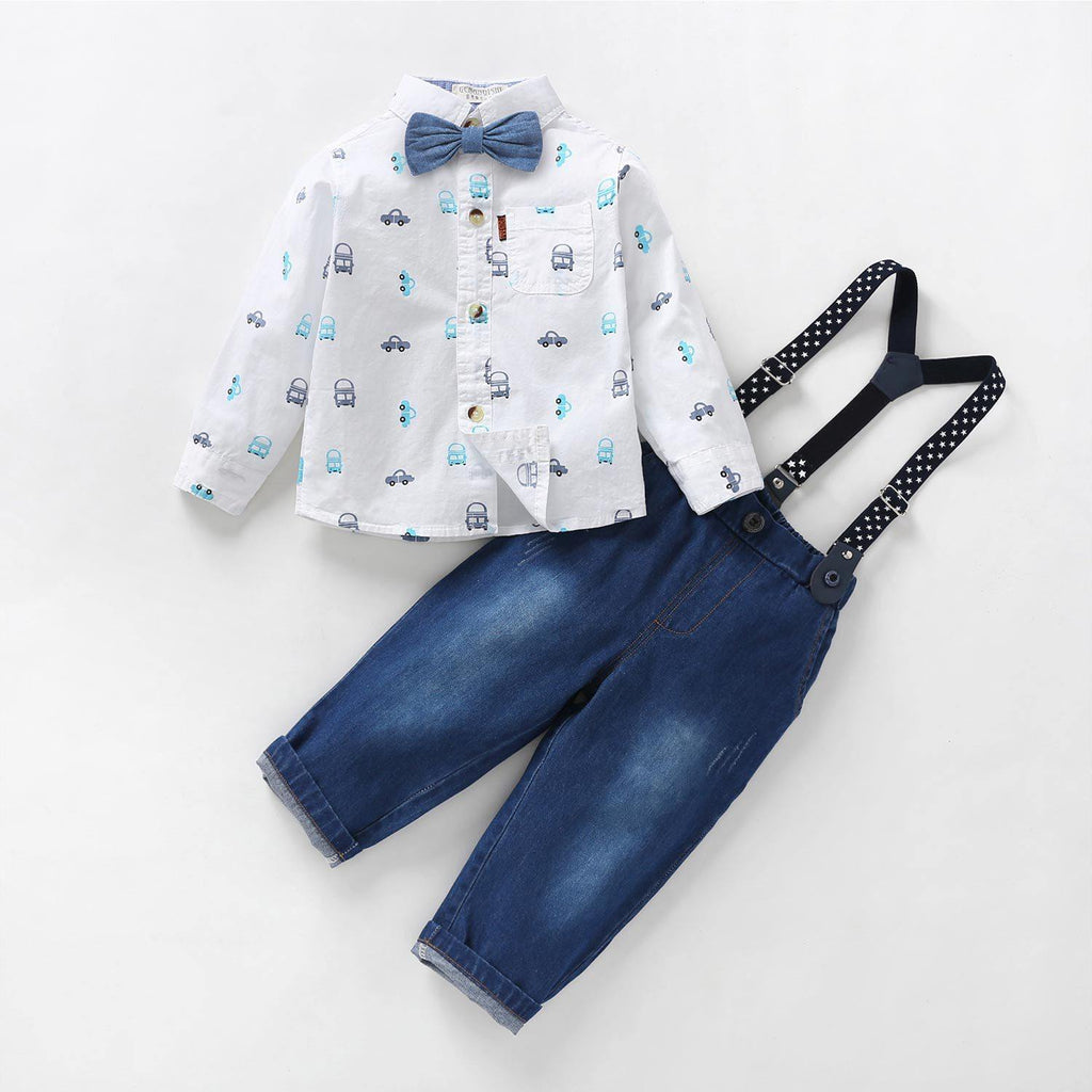 Three-piece suit of gentleman dress suspenders - Paule & Angels