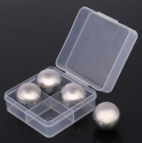 Image of stainless steel ice cube