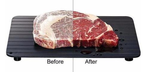 Image of Fast Defrosting Tray Thaw  Kitchen Quick Aluminum Thaw Plate - Paule & Angels