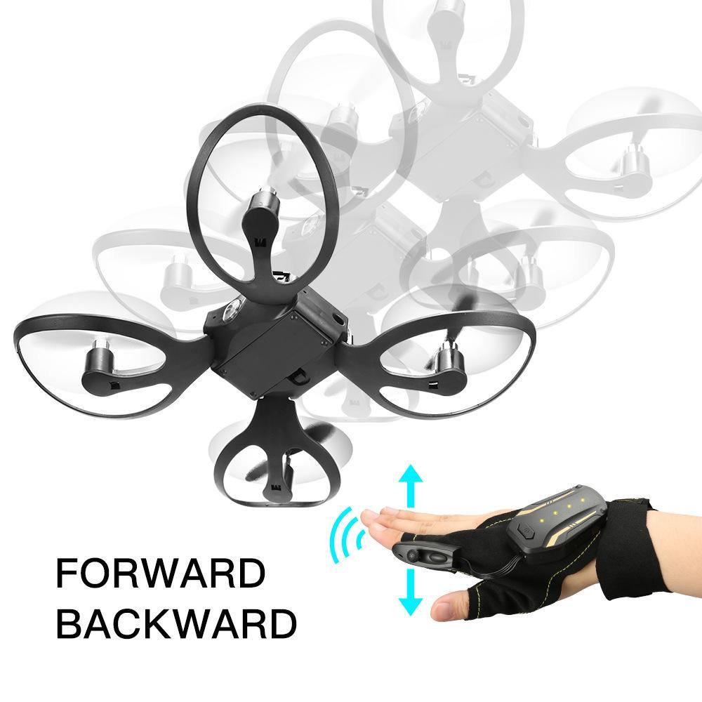 Folding drone gesture control aerial photography four-axis aircraft body sense gravity induction remote control aircraft - Paule & Angels