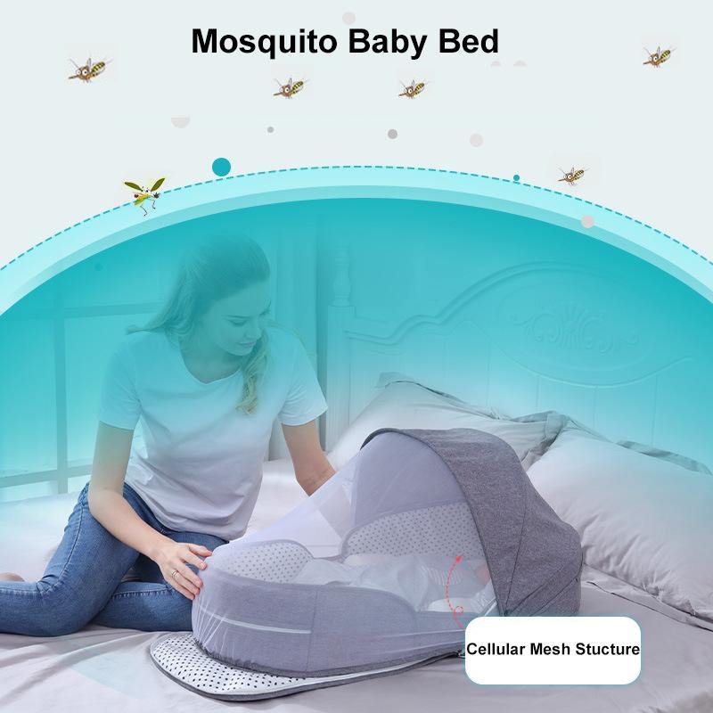 Baby portable removable folding crib mummy bag - Paule & Angels