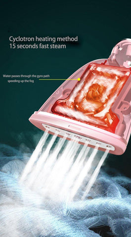 Image of Handheld Fabric Steamer Fast-Heat Powerful Garment Steamer for Home Travelling Portable Steam Iron - Paule & Angels