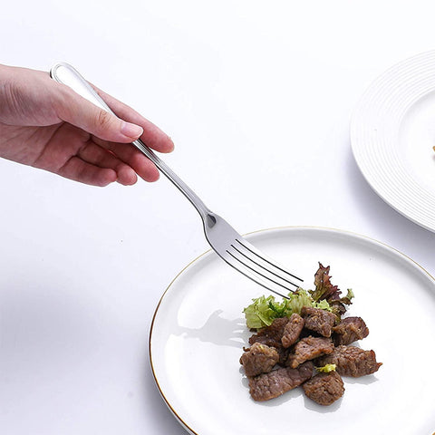 Image of Cutlery Sets Silverware Flatware Set Stainless Steel Dinnerware High-grade Mirror Polishing Spoon Knife Fork Kitchen (60 pieces) - Paule & Angels