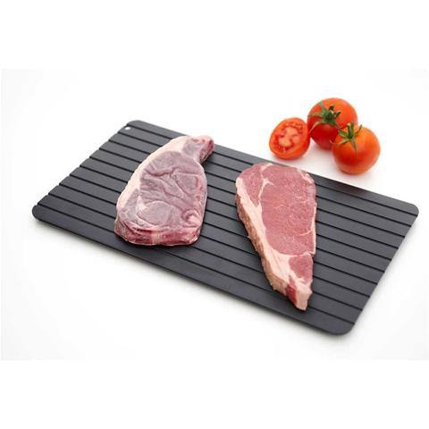 Image of Fast Defrosting Tray Thaw  Kitchen Quick Aluminum Thaw Plate - Paule & Angels