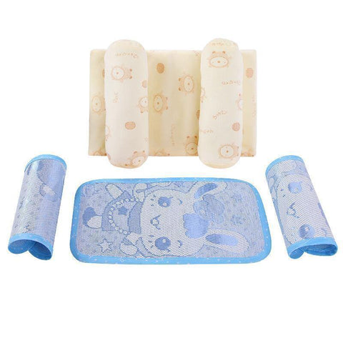 Image of Yulan Beiji baby shaped pillow correction of baby deflection prevention pillow adjustable flat head cartoon pillow - Paule & Angels