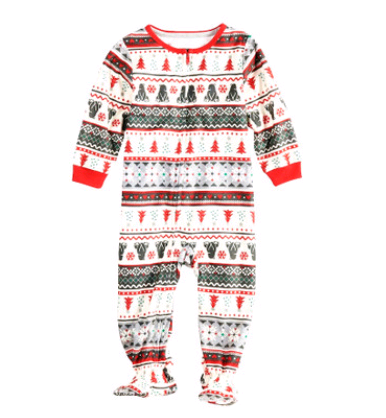 Image of Christmas parent-child suit printing home service pajamas two-piece - Paule & Angels