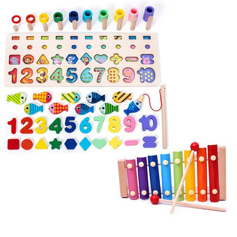 Image of Children 3D Alphabet Number Puzzle Baby Colorful Geometric Digital Letter Educational Toy - Paule & Angels