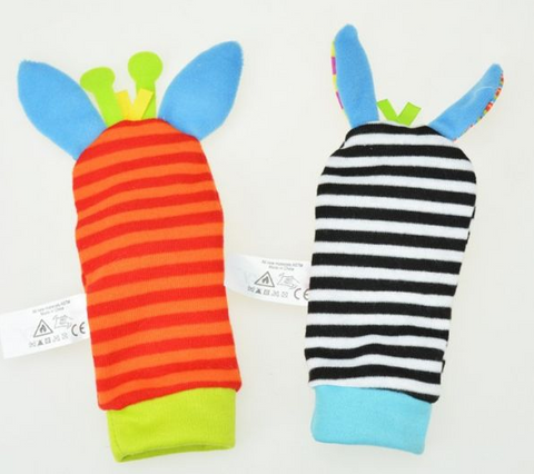 Image of Baby Infant Toy Soft Socks Handbells - Paule & Angels