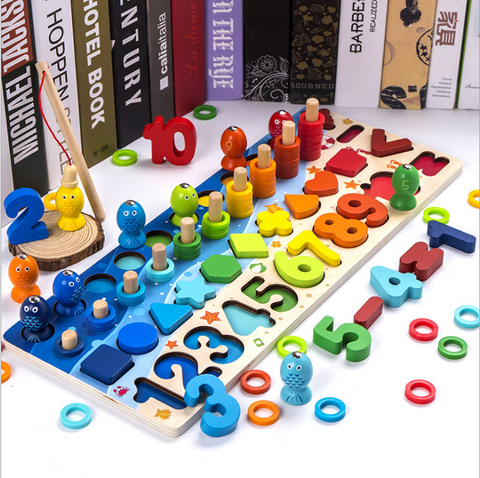 Image of Children 3D Alphabet Number Puzzle Baby Colorful Geometric Digital Letter Educational Toy - Paule & Angels