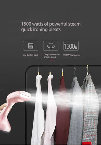 Image of Handheld Fabric Steamer Fast-Heat  Powerful Garment Steamer for Home Travelling Portable Steam Iron - Paule & Angels