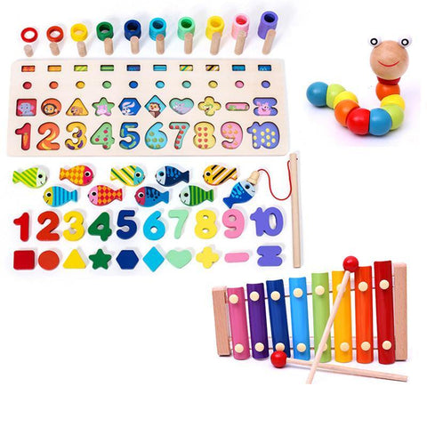 Image of Children 3D Alphabet Number Puzzle Baby Colorful Geometric Digital Letter Educational Toy - Paule & Angels