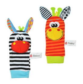 Baby Infant Toy Soft Socks Handbells - Paule & Angels