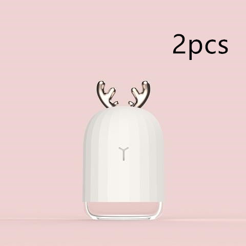 Image of Mini humidificateur portable USB chargeant la forme d'un cerf