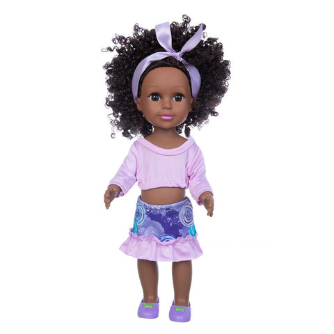 Image of African 14 Inch Doll Simulation Baby Black Doll