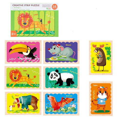 Image of Children's creative bar puzzle - Paule & Angels