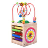 Scarabeo puzzle per bambini in legno circondato da grosse perle