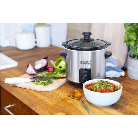 Image of Slow Cookers Russell Hobbs 25570-56 Home Appliances Kitchen Cooking Appliance Slow cooker Compact Home black stew Aluminium Alloy Ceramic - Paule & Angels