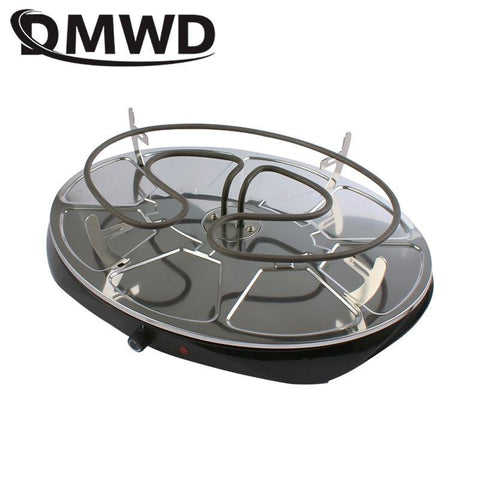 Image of DMWD Double Layers Smokeless Raclette Grilldle baking oven Electric BBQ Grill Heating Stove pan Barbecue Iron non-stick Plate EU - Paule & Angels