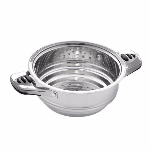 Image of Velaze Cookware Set Stainless Steel 16-Piece Cooking Pot&Pan Set Induction Include Saucepan,Casserole,Salad Bowl,Steaming Insert - Paule & Angels