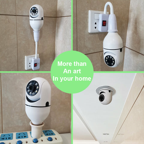 Image of WiFi CAMERA 1080P Bulb 4X Zoom Camera E27 Home 5GWiFi Alarm Monitor